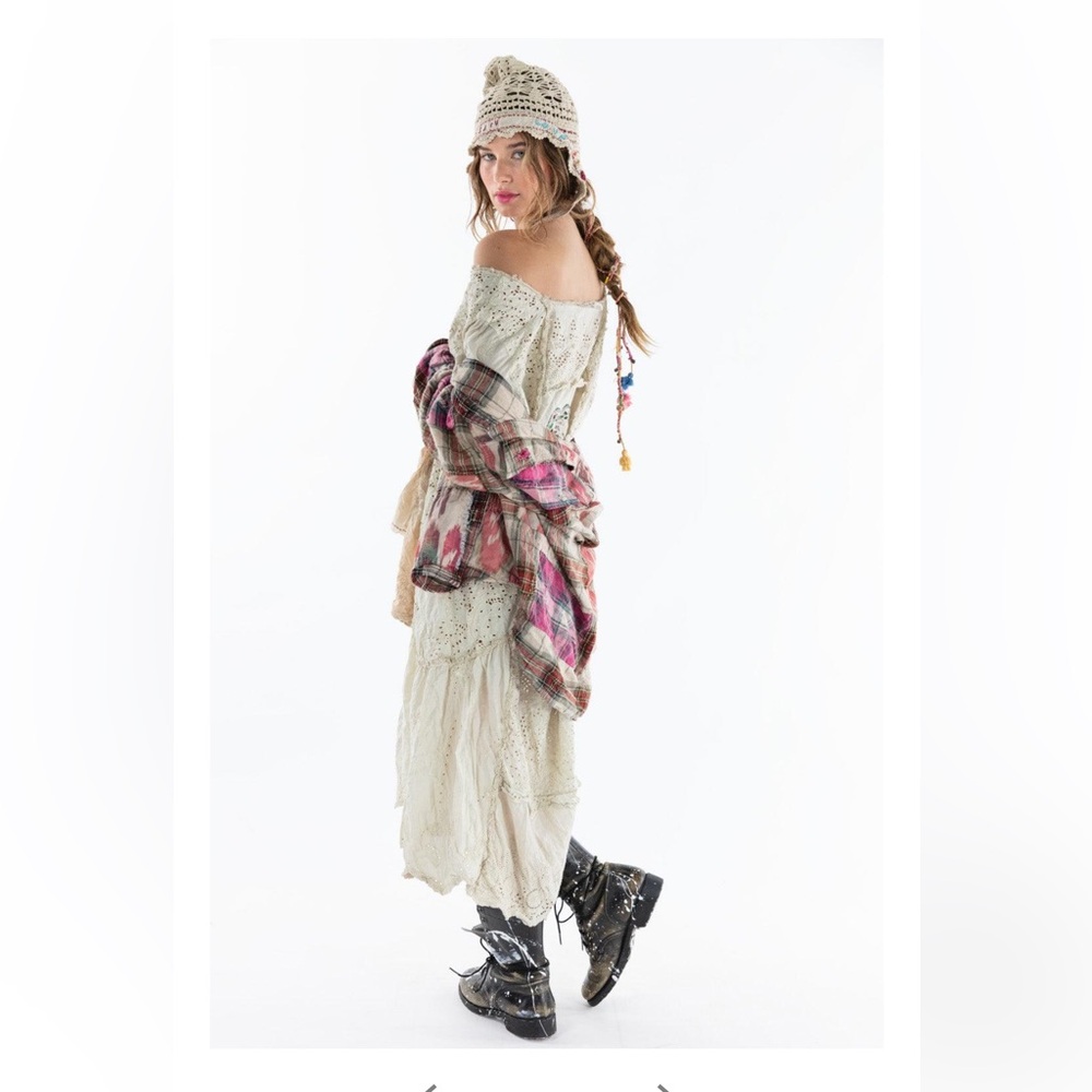 Magnolia Pearl Eyelet Patchwork Helenia dress OS